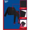 imageReebok Girls Pants Set  2 Piece Lightweight Long Sleeve Shirt and Girls Leggings Outfit  Breathable Athletic OutfitsBlack