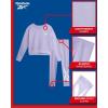 imageReebok Girls Pants Set  2 Piece Lightweight Long Sleeve Shirt and Girls Leggings Outfit  Breathable Athletic OutfitsLavender 2