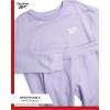 imageReebok Girls Pants Set  2 Piece Lightweight Long Sleeve Shirt and Girls Leggings Outfit  Breathable Athletic OutfitsLavender 2