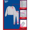 imageReebok Girls Pants Set  2 Piece Lightweight Long Sleeve Shirt and Girls Leggings Outfit  Breathable Athletic OutfitsLight Grey Heather