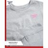 imageReebok Girls Pants Set  2 Piece Lightweight Long Sleeve Shirt and Girls Leggings Outfit  Breathable Athletic OutfitsLight Grey Heather