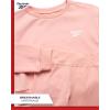 imageReebok Girls Pants Set  2 Piece Lightweight Long Sleeve Shirt and Girls Leggings Outfit  Breathable Athletic OutfitsPeach