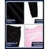 imageReebok Girls Sweat Suit Set  3 Piece Matching Set with Short Sleeve Graphic Tee Sweatpants and Hoodies for Teen GirlsBlack