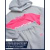 imageReebok Girls Sweat Suit Set  3 Piece Matching Set with Short Sleeve Graphic Tee Sweatpants and Hoodies for Teen GirlsLight Grey Heather 2