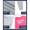 imageReebok Girls Sweat Suit Set  3 Piece Matching Set with Short Sleeve Graphic Tee Sweatpants and Hoodies for Teen GirlsLight Grey Heather 2