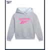 imageReebok Girls Sweat Suit Set  3 Piece Matching Set with Short Sleeve Graphic Tee Sweatpants and Hoodies for Teen GirlsLight Grey Heather 2