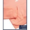 imageReebok Girls Sweat Suit Set  3 Piece Matching Set with Short Sleeve Graphic Tee Sweatpants and Hoodies for Teen GirlsPeach