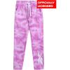 imageReebok Girls Sweatpants Active Fleece Cargo Joggers Size SXLPink Tie Dye