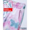 imageReebok Girls Sweatpants Active Fleece Cargo Joggers Size SXLTie Dye