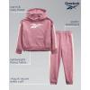 imageReebok Girls Sweatsuit Set  2 Piece Fleece Hoodie and Jogger Sweatpants Size 2T6XRose