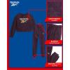 imageReebok Girls Sweatsuit Set  2 Piece Fleece Hoodie and Jogger Sweatpants Size 712Plum