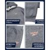 imageReebok Girls Sweatsuit Set  2 Piece Soft Long Sleeve Hoodie Sweatshirt and Sweatpants for Girls  Athletic SweatsuitDark Grey Heather 2