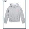 imageReebok Girls Sweatsuit Set  2 Piece Soft Long Sleeve Hoodie Sweatshirt and Sweatpants for Girls  Athletic SweatsuitLight Grey Heather