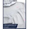 imageReebok Girls Sweatsuit Set  2 Piece Soft Long Sleeve Hoodie Sweatshirt and Sweatpants for Girls  Athletic SweatsuitLight Grey Heather