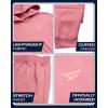 imageReebok Girls Sweatsuit Set  2 Piece Soft Long Sleeve Hoodie Sweatshirt and Sweatpants for Girls  Athletic SweatsuitMauve
