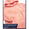 imageReebok Girls Sweatsuit Set  2 Piece Soft Long Sleeve Hoodie Sweatshirt and Sweatpants for Girls  Athletic SweatsuitPeach