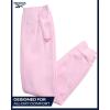 imageReebok Girls Sweatsuit Set  2 Piece Soft Long Sleeve Hoodie Sweatshirt and Sweatpants for Girls  Athletic SweatsuitPink