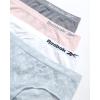 imageReebok Girls Underwear  4 Pack Breathable Stretch Performance Hipster Briefs  Seamless Panties for Girls Sizes 616Artic IceWhite LotusSharkskin