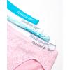 imageReebok Girls Underwear  5 Pack Breathable Stretch Performance Seamless Hipster Underwear for Girls Sizes 616Pink Jacquard Scuba Blue White Stripe White