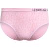 imageReebok Girls Underwear  5 Pack Breathable Stretch Performance Seamless Hipster Underwear for Girls Sizes 616Pink Jacquard Scuba Blue White Stripe White
