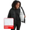 imageReebok Girls Winter Coat  Heavyweight Quilted Sherpa Fur Lined Cropped Puffer Parka  Casual Jacket for Girls 416Black