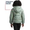 imageReebok Girls Winter Coat  Heavyweight Quilted Sherpa Fur Lined Cropped Puffer Parka  Casual Jacket for Girls 416Sage
