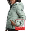 imageReebok Girls Winter Coat  Heavyweight Quilted Sherpa Fur Lined Cropped Puffer Parka  Casual Jacket for Girls 416Sage
