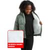 imageReebok Girls Winter Coat  Heavyweight Quilted Sherpa Fur Lined Cropped Puffer Parka  Casual Jacket for Girls 416Sage