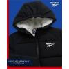 imageReebok Girls Winter Jacket  Heavyweight Quilted Puffer Parka Coat  Sherpa Fleece Lined Ski Jacket for Girls 416Jet Black