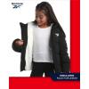 imageReebok Girls Winter Jacket  Heavyweight Quilted Puffer Parka Coat  Sherpa Fleece Lined Ski Jacket for Girls 416Jet Black