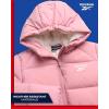 imageReebok Girls Winter Jacket  Heavyweight Quilted Puffer Parka Coat  Sherpa Fleece Lined Ski Jacket for Girls 416Mauve Pink