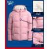 imageReebok Girls Winter Jacket  Heavyweight Quilted Puffer Parka Coat  Sherpa Fleece Lined Ski Jacket for Girls 416Mauve Pink