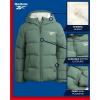 imageReebok Girls Winter Jacket  Heavyweight Quilted Puffer Parka Coat  Sherpa Fleece Lined Ski Jacket for Girls 416Sage