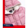 imageReebok Girls Winter Jacket  Heavyweight Quilted Puffer Parka Coat  Sherpa Lined Ski Jacket for Girls 416Mauve