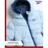 imageReebok Girls Winter Jacket  Reversible Quilted Puffer Coat with Sherpa Fleece Lining  Reversible Jacket for Girls 416Feel Good BlueHoops