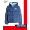 imageReebok Girls Winter Jacket  Reversible Quilted Puffer Coat with Sherpa Fleece Lining  Reversible Jacket for Girls 416Feel Good BlueHoops