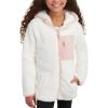 imageReebok Girls Fleece Jacket  Full Zip Sherpa Fleece Hooded Sweatshirt Jacket  Faux Fur Teddy Coat for Girls 716Cream