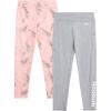 imageReebok Girls Leggings  2 Pack Active Performance Sports Tights Size 716Powder PinkHeather Grey