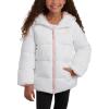 imageReebok Girls Winter Jacket  Heavyweight Quilted Puffer Parka Coat  Sherpa Fleece Lined Ski Jacket for Girls 416White