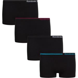 imageReebok Girls Boyshorts Underwear  4 Pack Soft Seamless Girls Panties Boy Shorts  Breathable Panties 616Black
