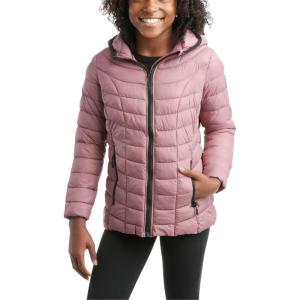 imageReebok Girls Jacket  Hooded Quilted Puffer Parka Coat  Lightweight Coat for Girls 416Dark Dusty Rose