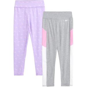 imageReebok Girls Leggings  2 Pack Active Performance Sports Tights Size 716Purple