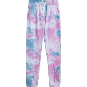 imageReebok Girls Sweatpants Active Fleece Cargo Joggers Size SXLTie Dye