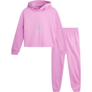 imageReebok Girls Sweatsuit Set  2 Piece Fleece Hoodie and Jogger Sweatpants Size 712Dusty Mauve