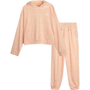 imageReebok Girls Sweatsuit Set  2 Piece Fleece Hoodie and Jogger Sweatpants Size 712Peach
