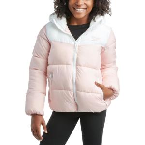 imageReebok Girls Winter Jacket  Fleece Lined Heavyweight Quilted Puffer Parka Coat  Ski Jacket for Girls 416Blush