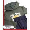 imageReebok Baby Boys Active Sweatsuit  2 Piece Fleece Hoodie Sweatshirt and Jogger Sweatpants  Clothing Set ToddlerBoy 2T7Varsity Green