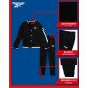 imageReebok Boys Active Tracksuit Set  2 Piece Performance Fleece Varsity Jacket and Jogger Sweatpants for Boys Sizes 812Black
