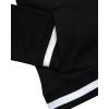 imageReebok Boys Active Tracksuit Set  2 Piece Performance Fleece Varsity Jacket and Jogger Sweatpants for Boys Sizes 812Black