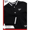 imageReebok Boys Active Tracksuit Set  2 Piece Performance Fleece Varsity Jacket and Jogger Sweatpants for Boys Sizes 812Black
